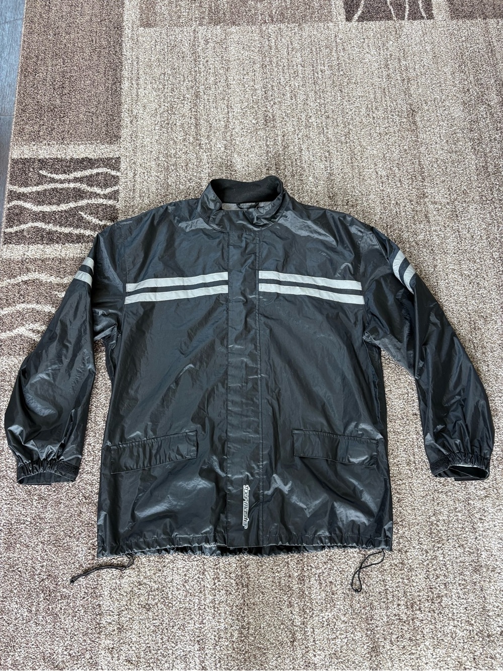 Tourmaster Shield Rainsuit Motorcycle Jacket Large Mens (see Details)